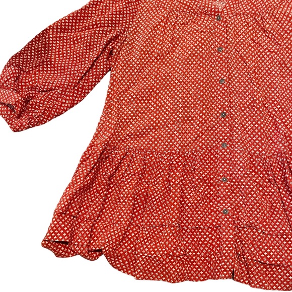 Anthropologie - Holding Horses Tunic Blouse with bubble sleeves - Picture 6 of 7